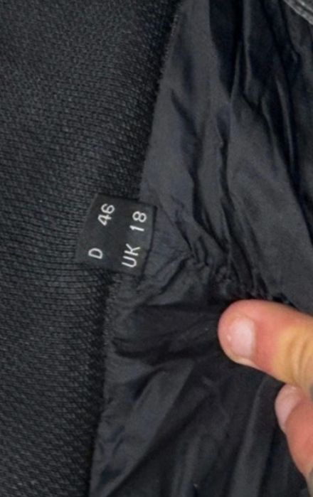 Calças em pele genuína para motard