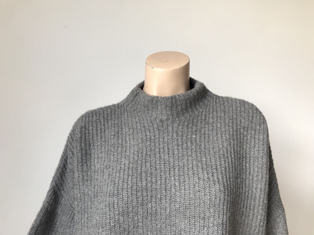 MAC sweter półgolf damski XL wełna kaszmir oversize