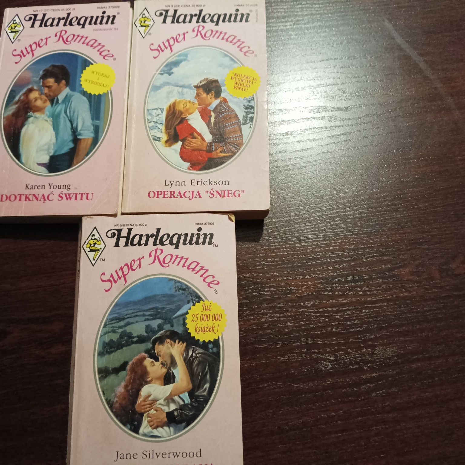 60. Harlequin z serii Super Romance 3 sztuki