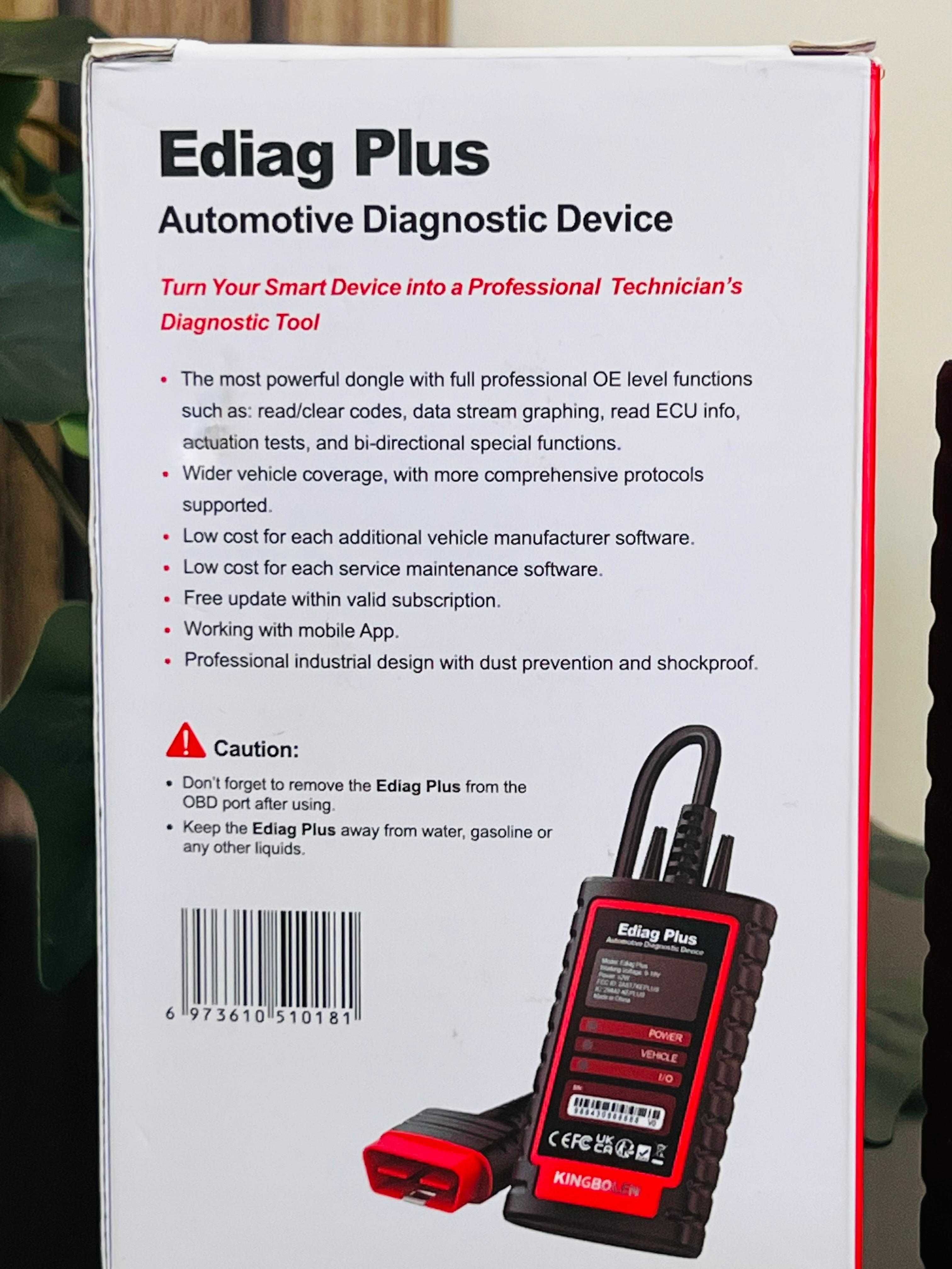 KINGBOLEN Ediag Plus, um scanner de diagnóstico automovel OBD2.