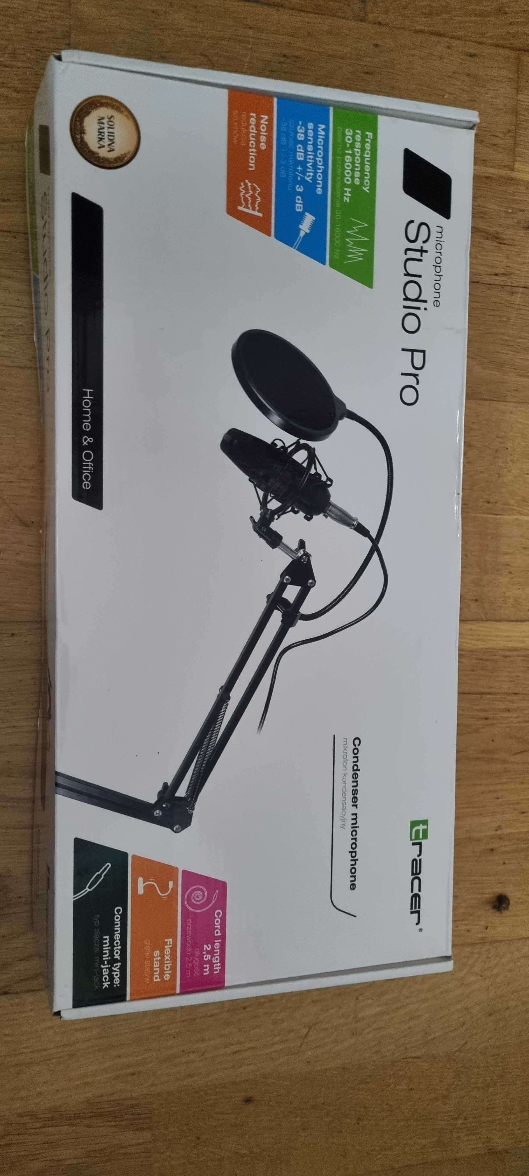 Profesjonalny zestaw mikrofon pojemnościowy Tracer Studio Pro