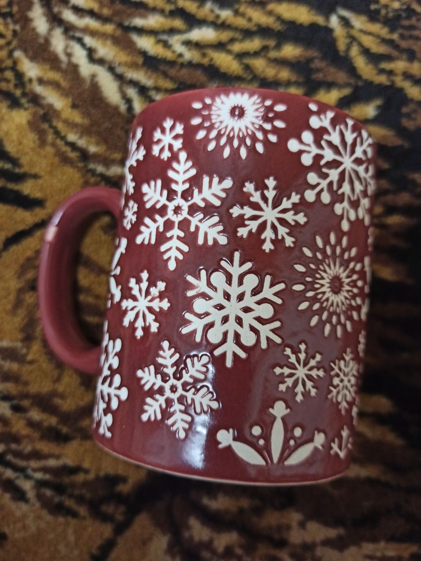 Новорічна чашка ( кераміка)