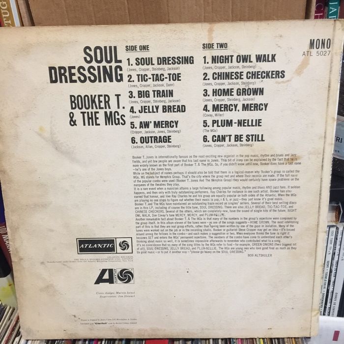 Vinil: Brooker T & the Mg’s - Soul Dressing 1964