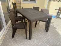 Conjunto Mesa e Cadeira de Jardim