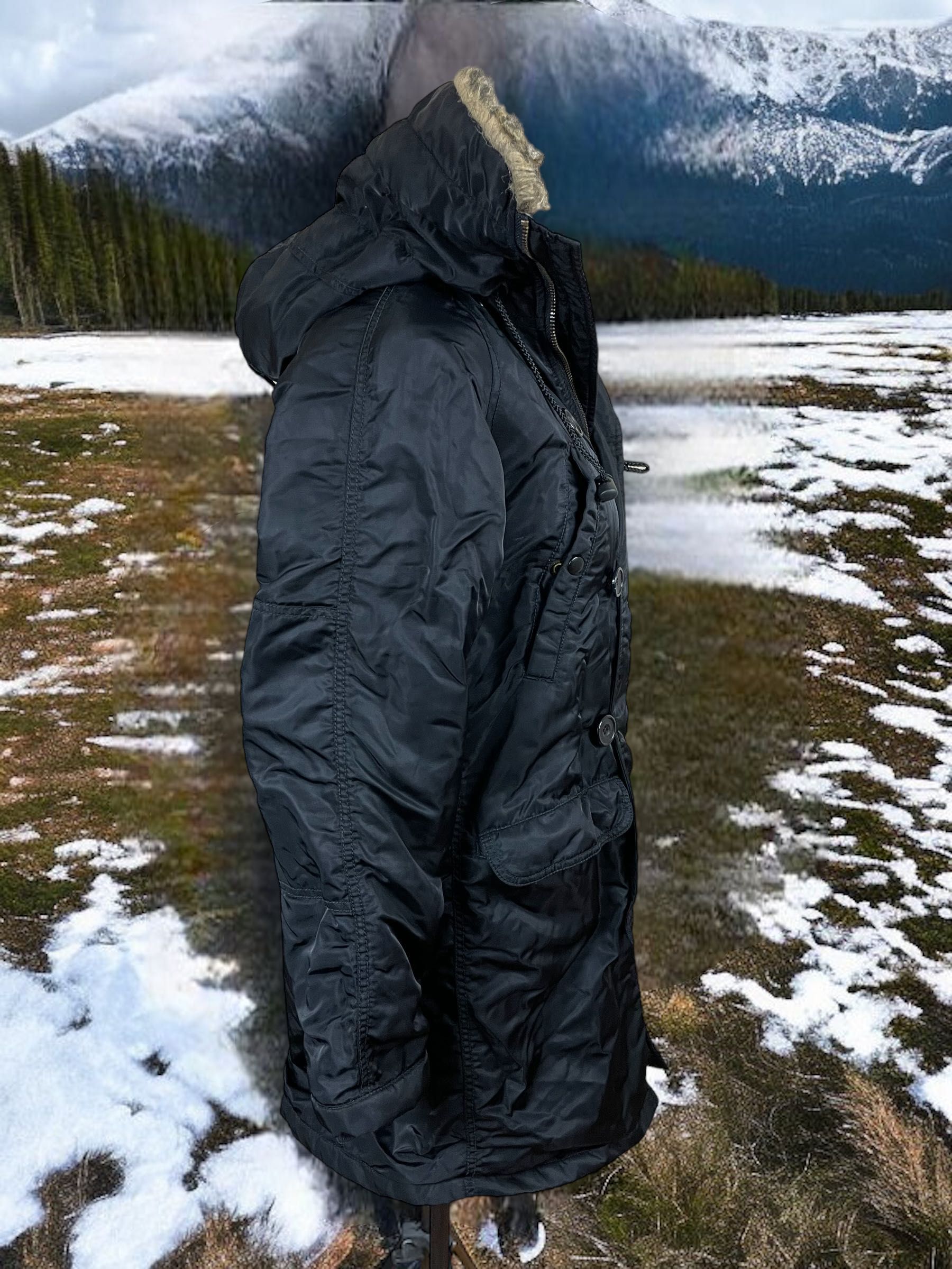 DKNY Jeans roz. S damska parka płaszcz zimowy