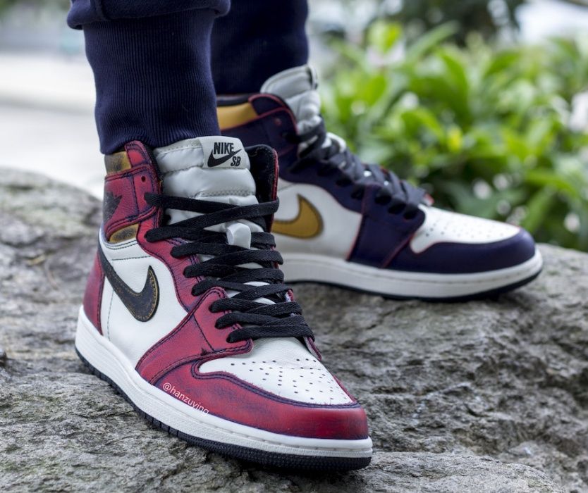 Nike Jordan 1 Retro High OG Defiant SB LA to Chicago r. 46 CD6578,-507