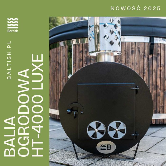 Balia Ogrodowa Jacuzzi Hydromasaż LED Piec Full Opcja Nowy design Hit