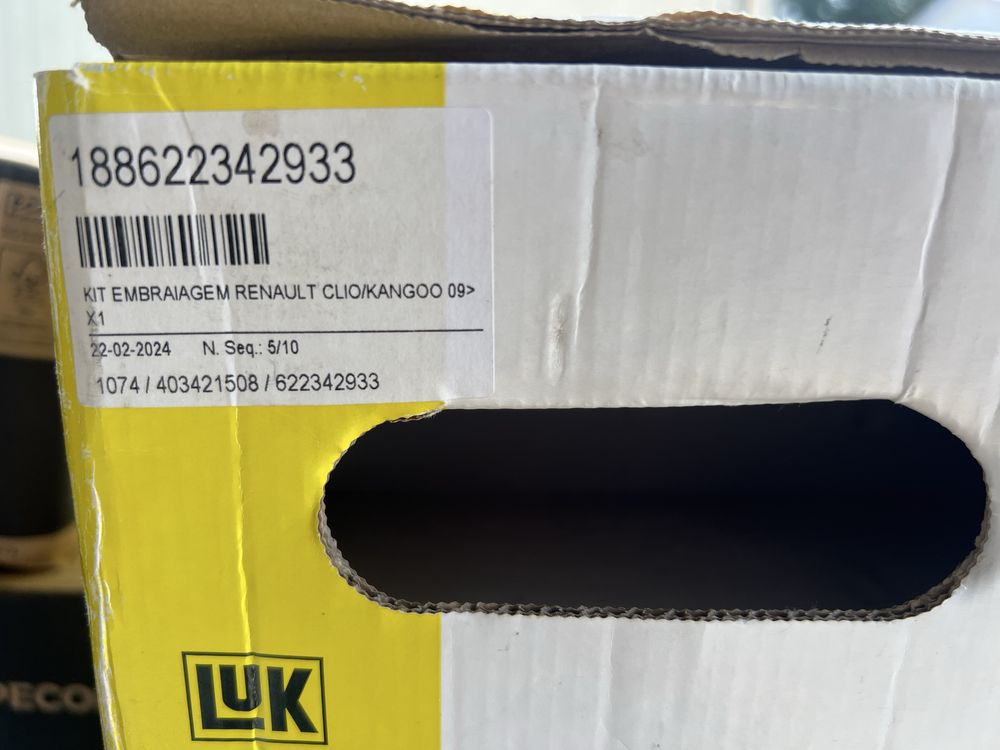 Kit Embraeagem nova Clio/Kangoo
