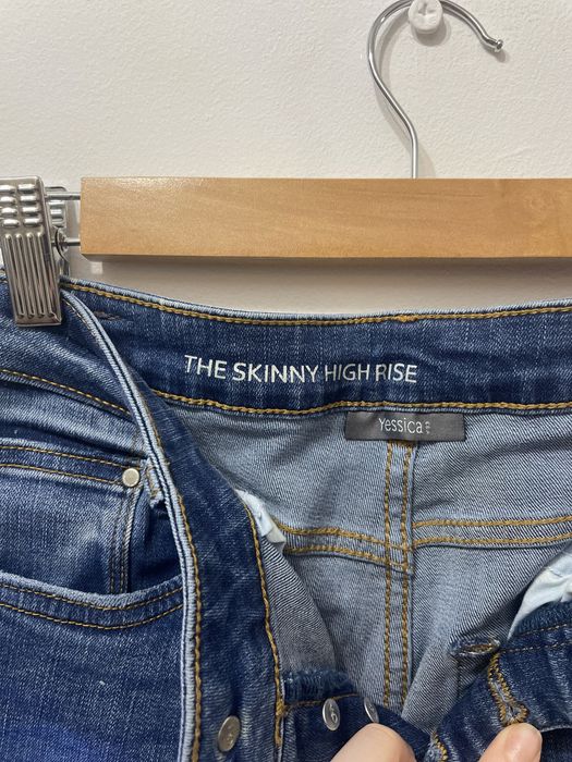 Jeansy skinny niebieskie