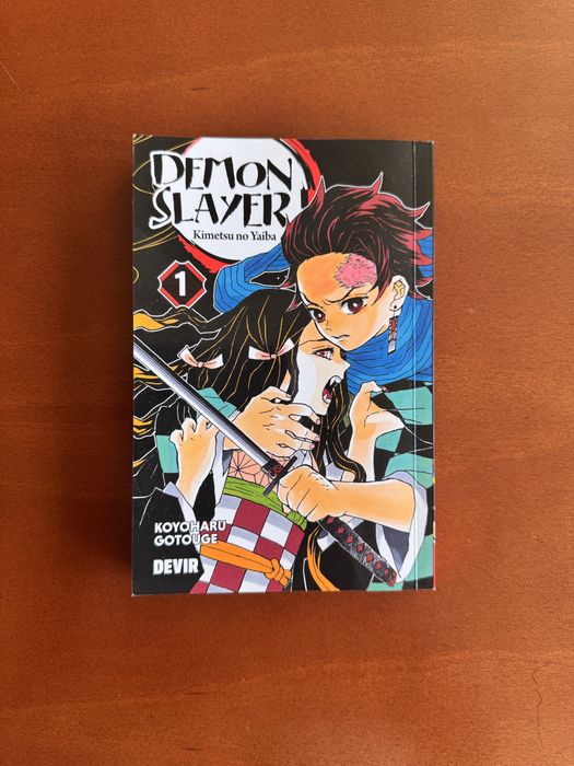 Livro Manga Demon Slayer, volume 1