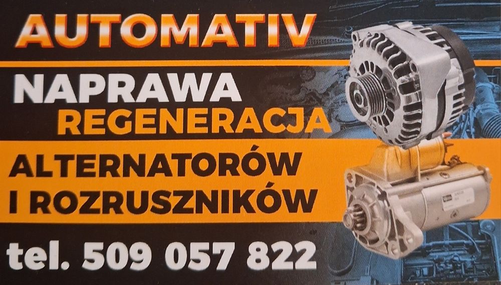 Naprawa/Regeneracja alternatorów i rozruszników Radom