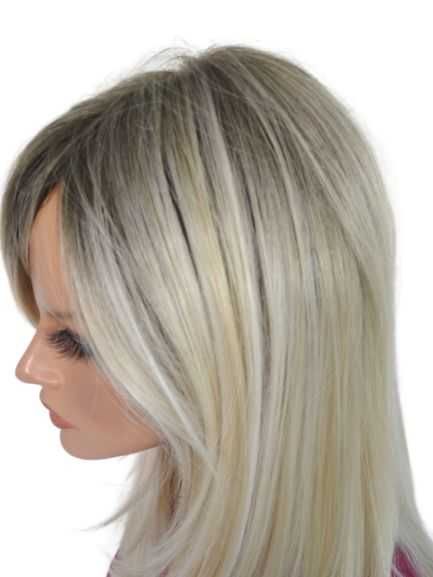 Peruka syntetyczna długie włosy Mono lace termo jak naturalna