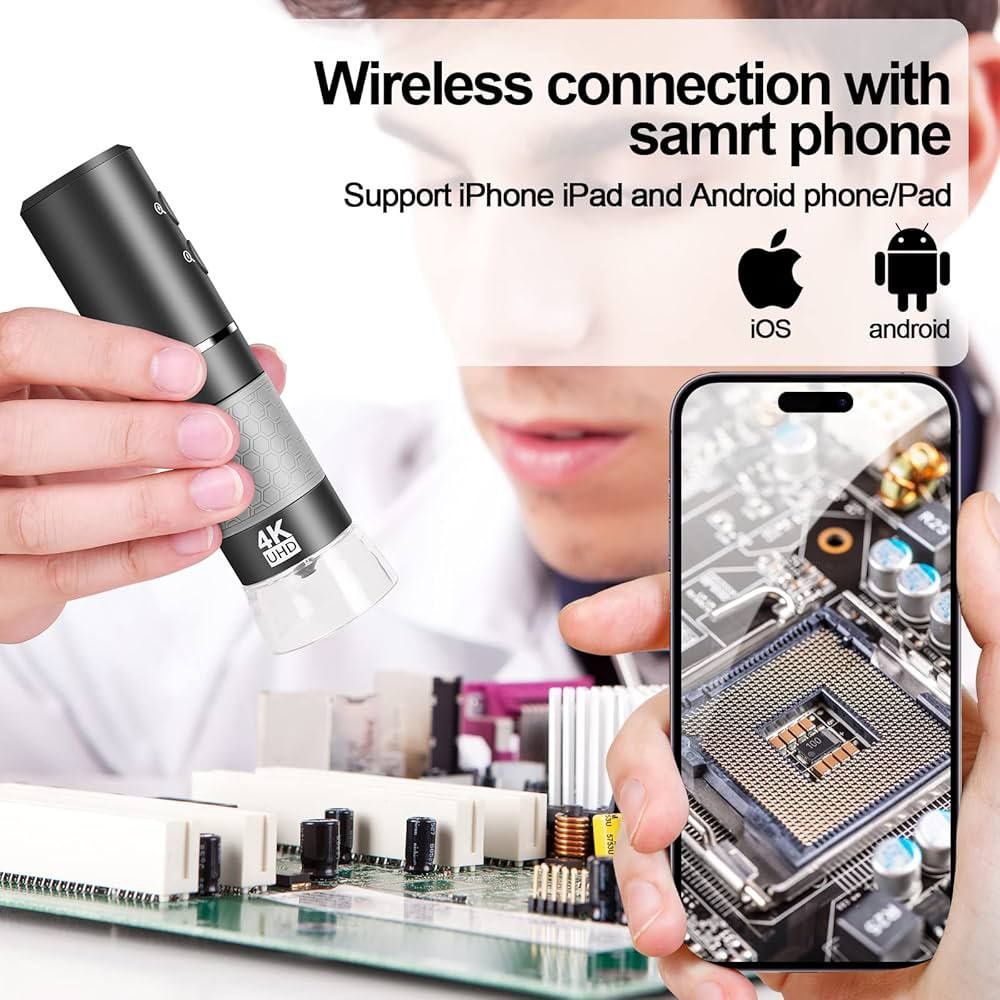 4K WiFi цифровий мікроскоп з камерою Cainda
