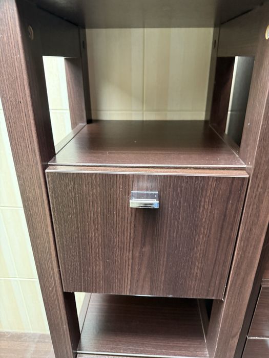 Meble do łazienki wenge półka szafka słupek
