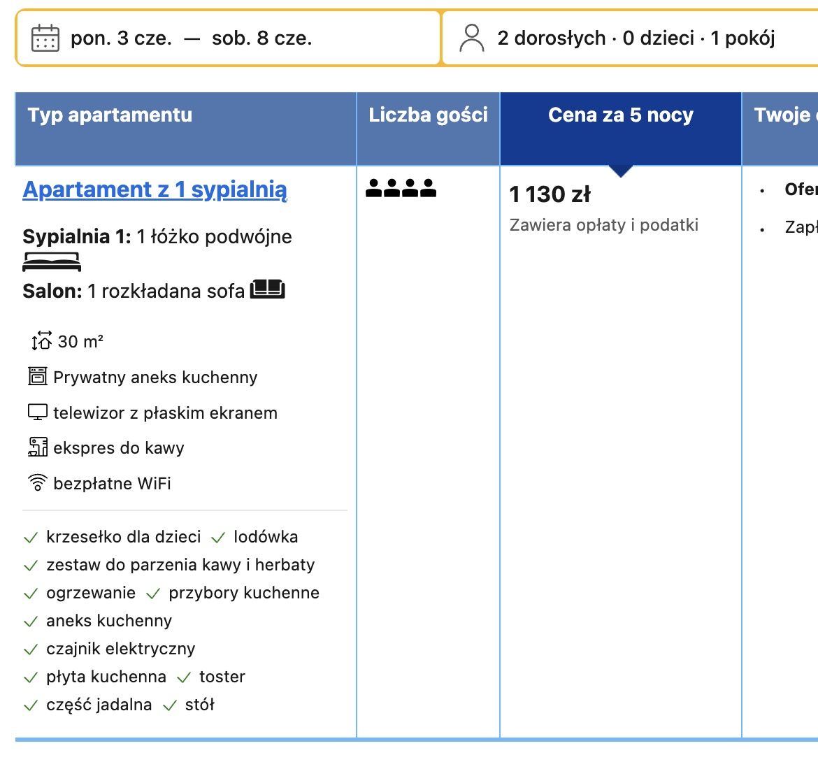 Wakacje Urlop Morze Apartament Kołobrzeg 350m od plaży wifi tv kuchnia