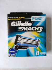 Жиллет-gillette mach 3;(8)  шт кассеты для бритья