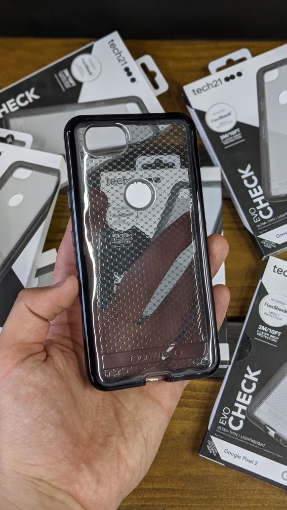 Чехол Tech21 EvoCheck Google Pixel 2 Smoke Black Чохол