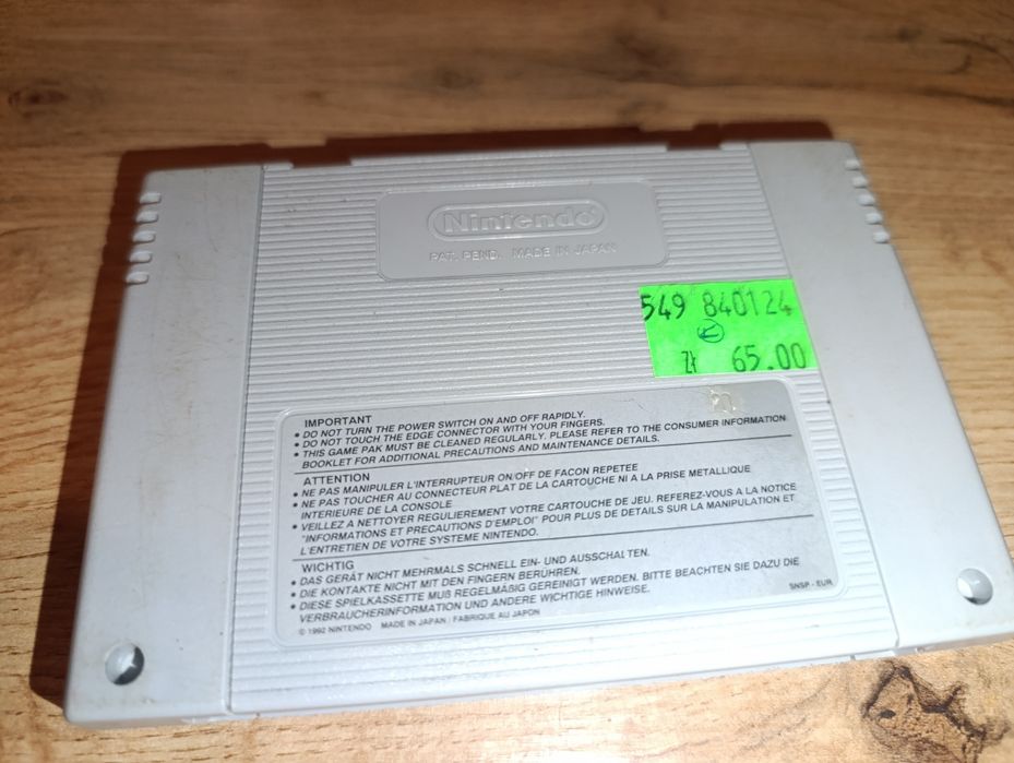 Primal Rage Super Nintendo SNES testowana język angielski w grze