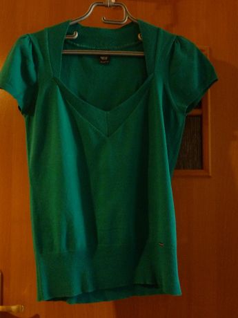 ESPRIT kamizelka pulower bezrękawnik zielona butelkowa L