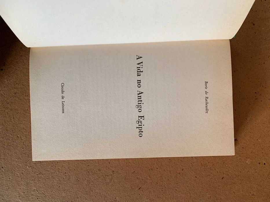 A Vida no Antigo Egito - Boris de Rachewiltz