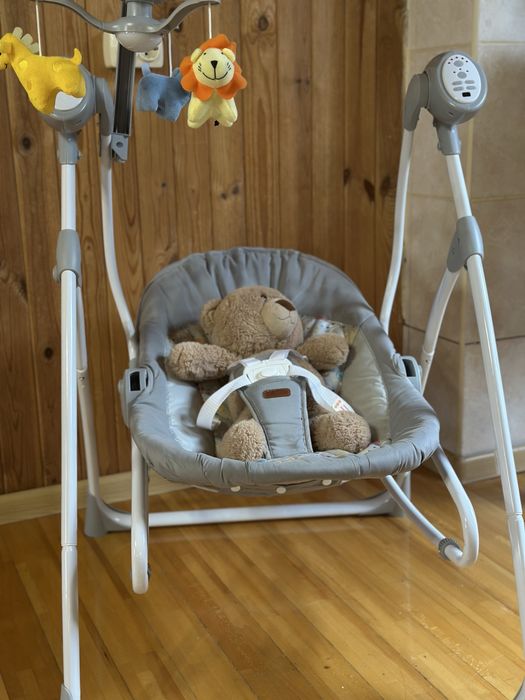 Крісло-гойдалка Carrello Nanny 3в1 CRL-0005 Grey Planet