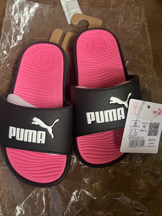 Шльопки, сланці, тапки puma дитячі, 19см