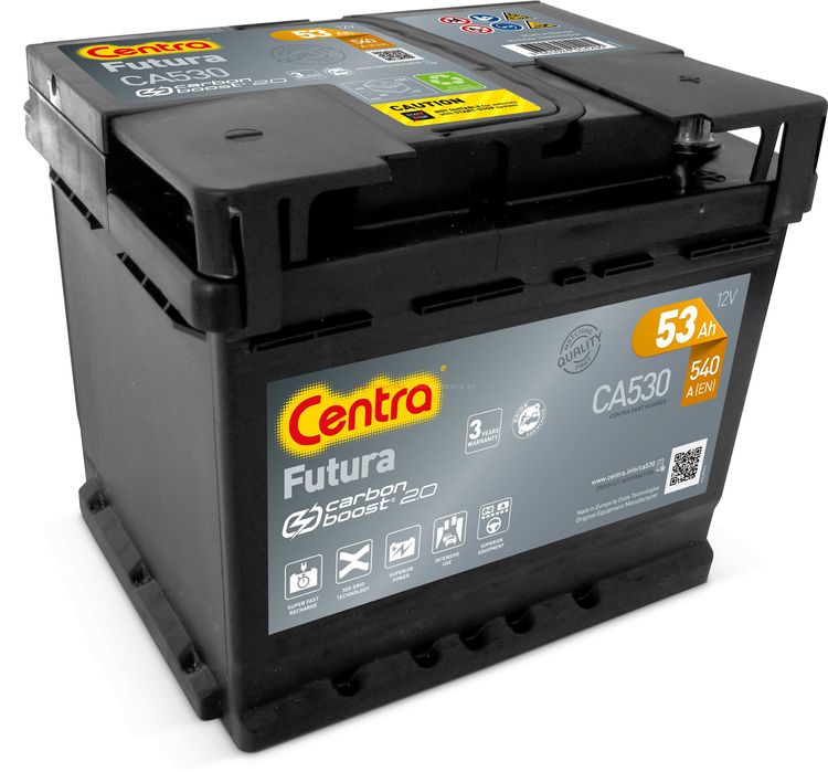 Akumulator CENTRA FUTURA 53Ah 540A Wyzwolenia 3A