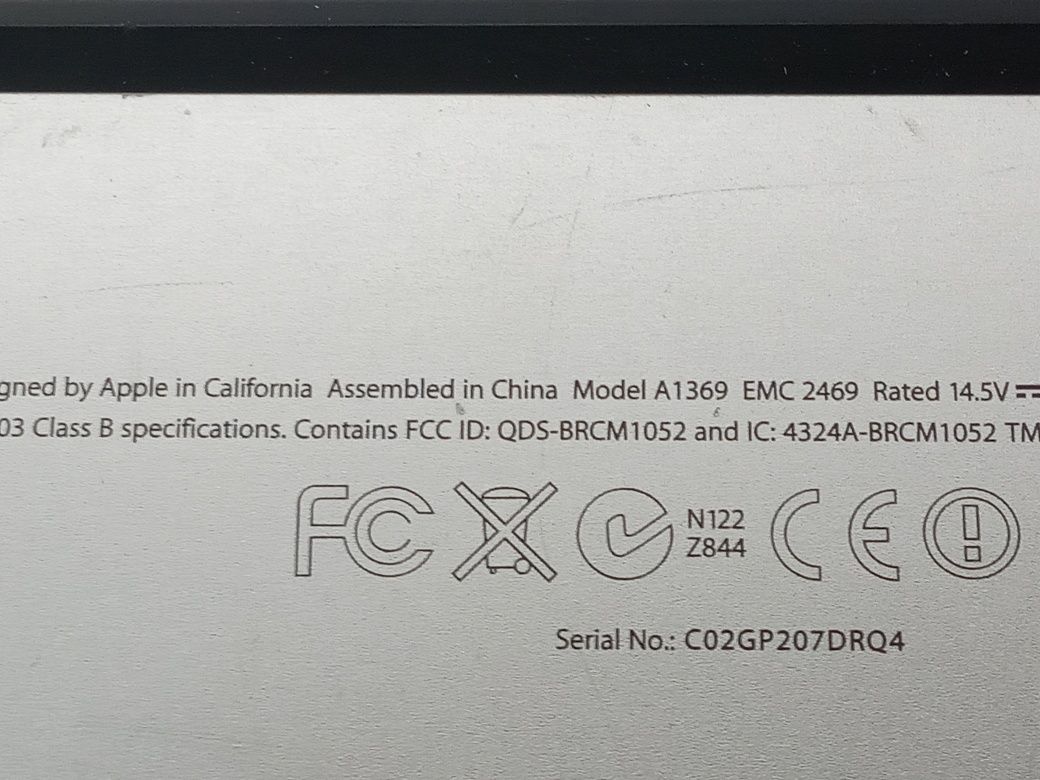 MacBook Air "A1369"