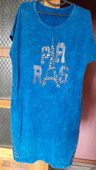 Плаття трикотаж, з принтом ,красиве ,розмір 50