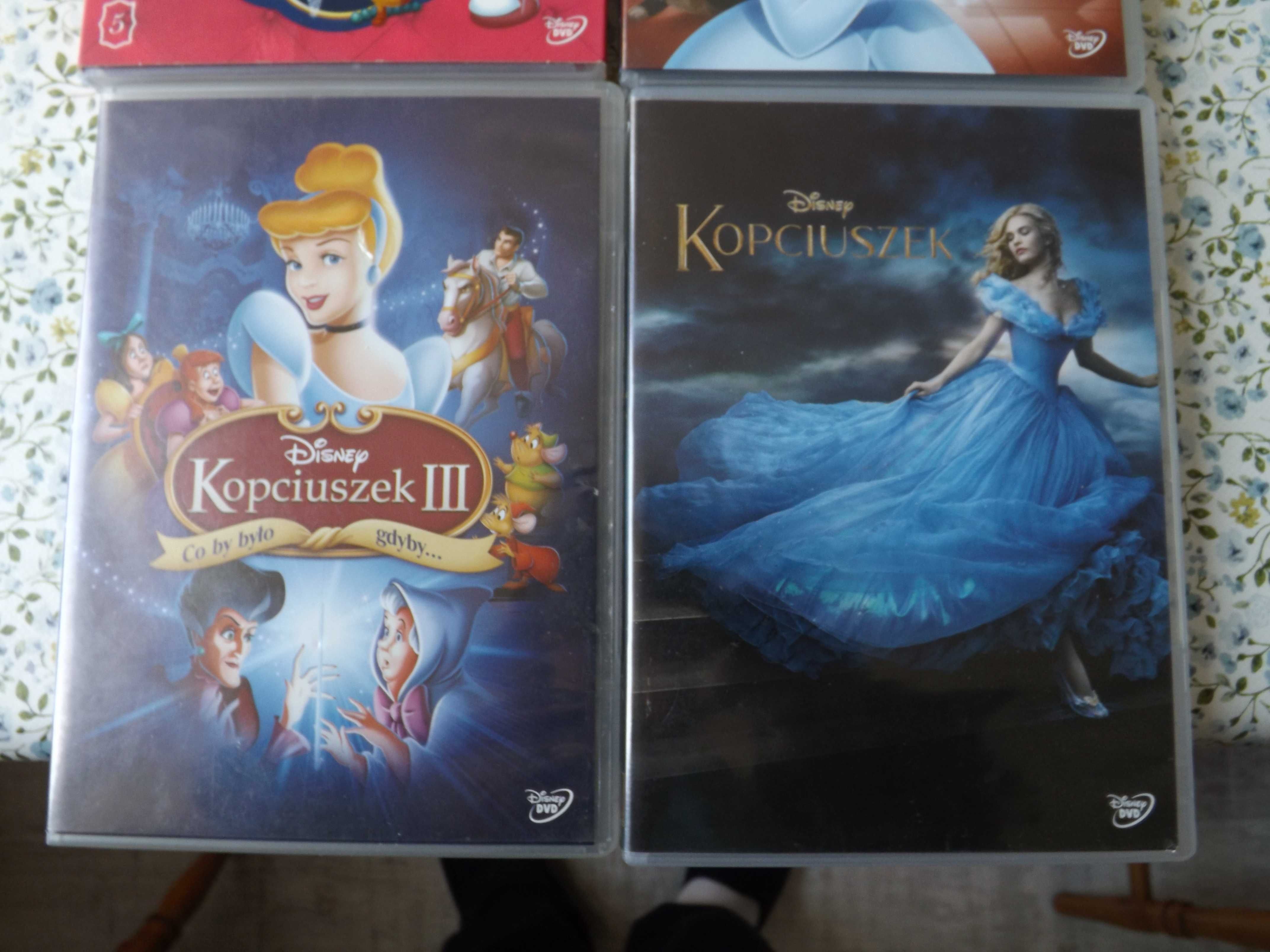 Kopciuszek Disney bajka 1,2,3 i fabularna dvd