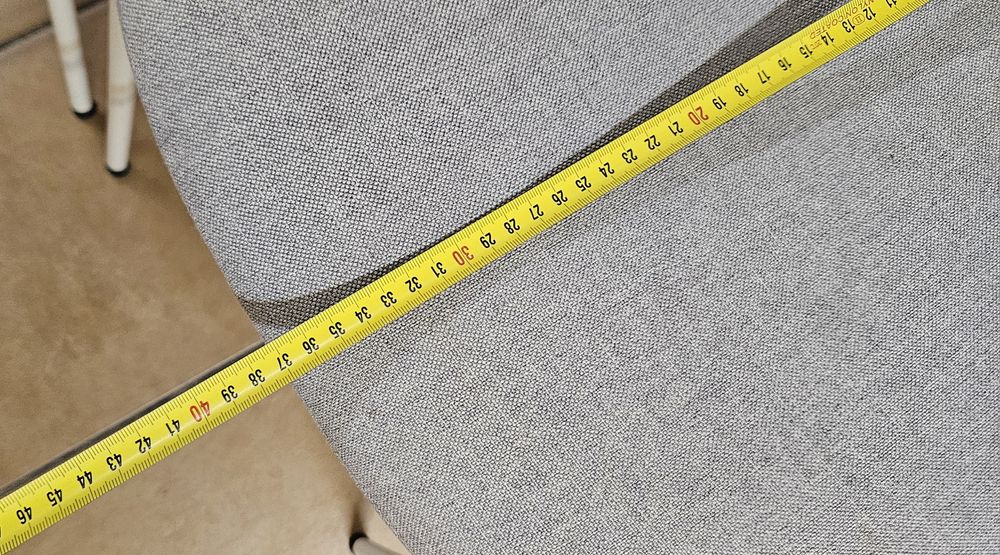 Krzesla tapicerowane szare 3 szt