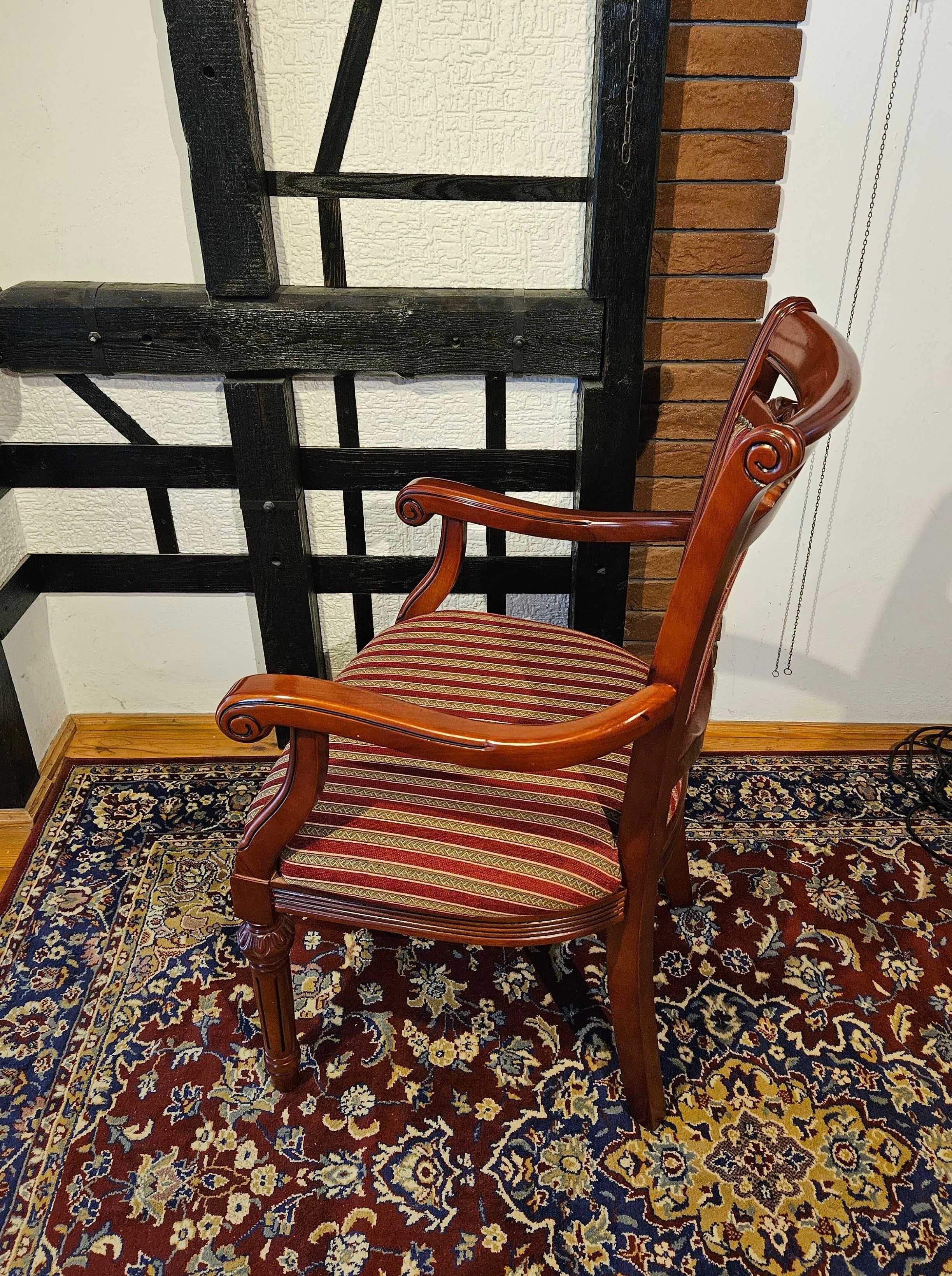 stylizowane na Biedermeier krzesło tapicerowane Art-pol Selma (67675)