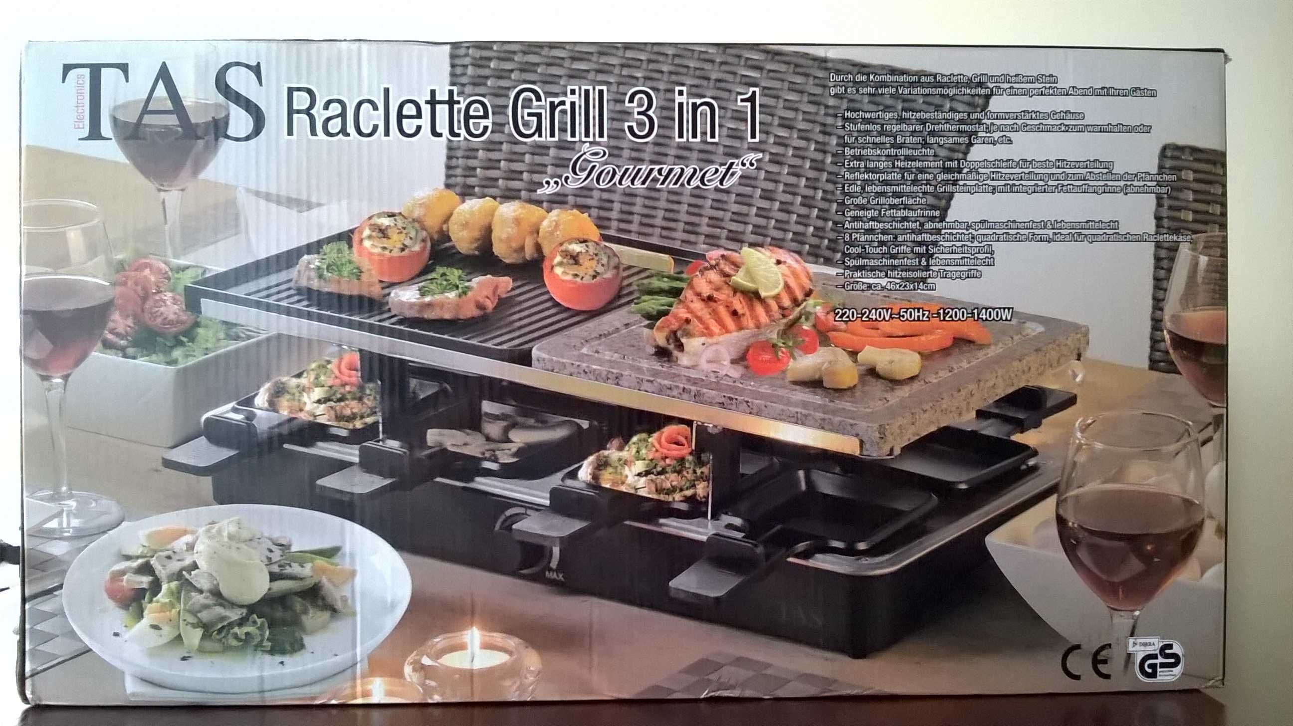 Grill elektryczny Raclette 3 w 1