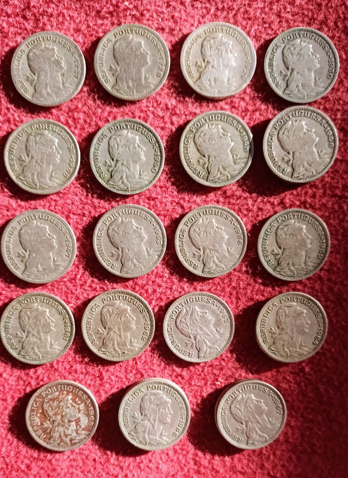 Moedas de 50 Centavos - PT - 1947 a 1967