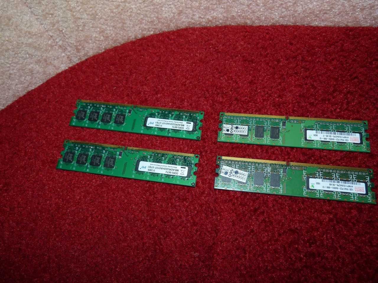 Оперативна пам'ять, ОЗУ планки 2 шт. по 512 Mb