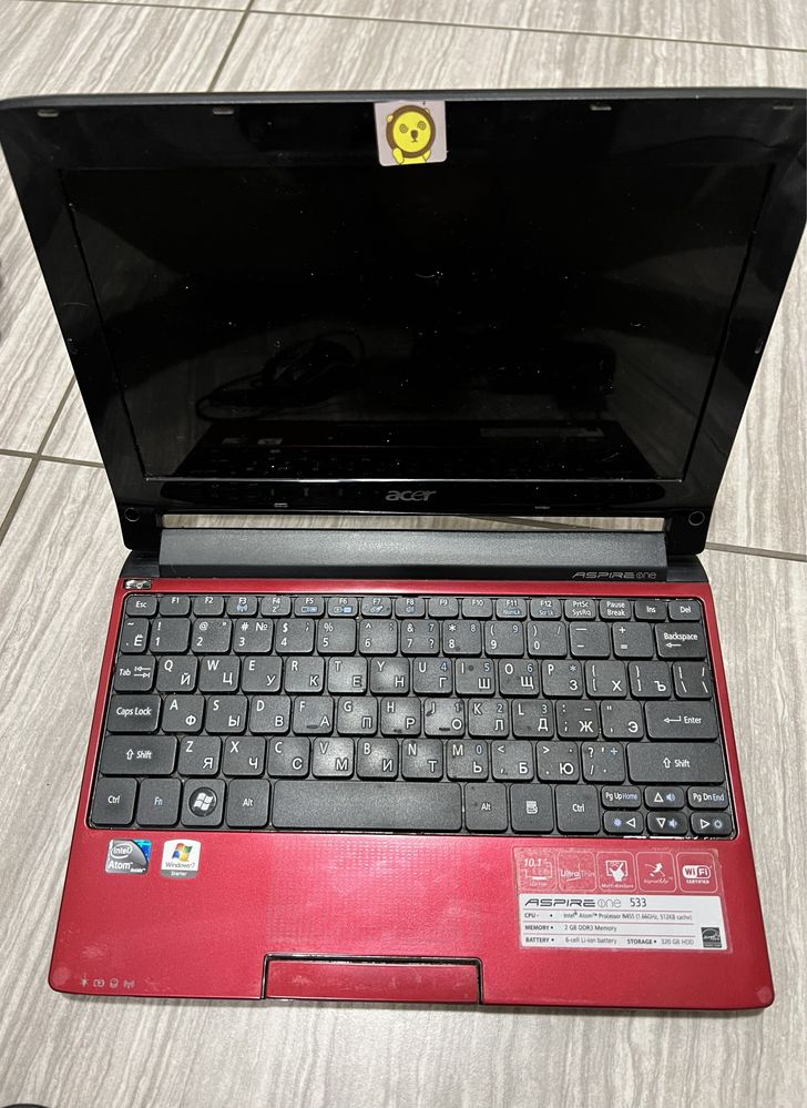 Продам Нетбук Acer Aspire One 533