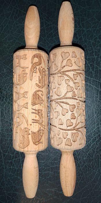 Wałek drewniany do ciasta wałki z kotami koty serduszka serce