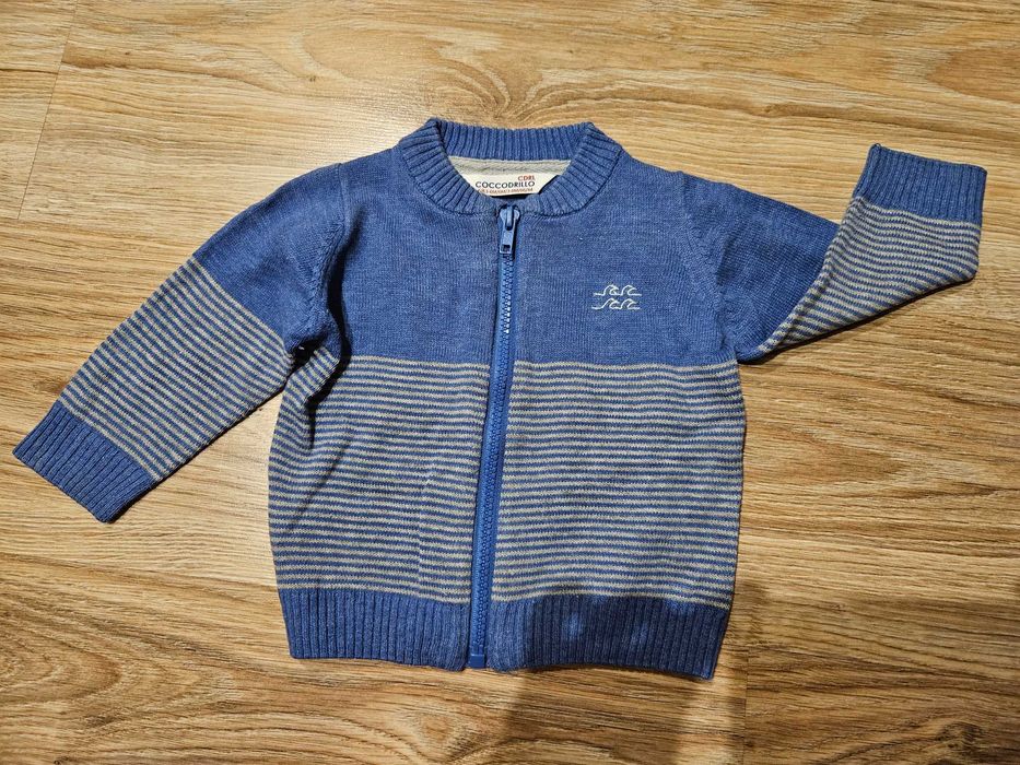 Rozpinany sweterek niemowlęcy chłopięcy Coccodrillo,  rozm. 68