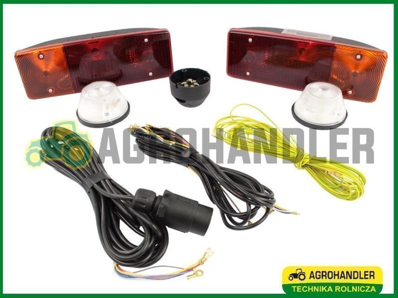 Lampy instalacja elektryczna przyczepy