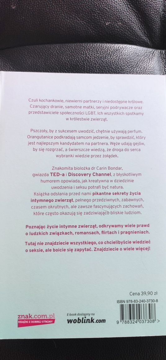 "Dziki seks" Dr Carin Bondar
