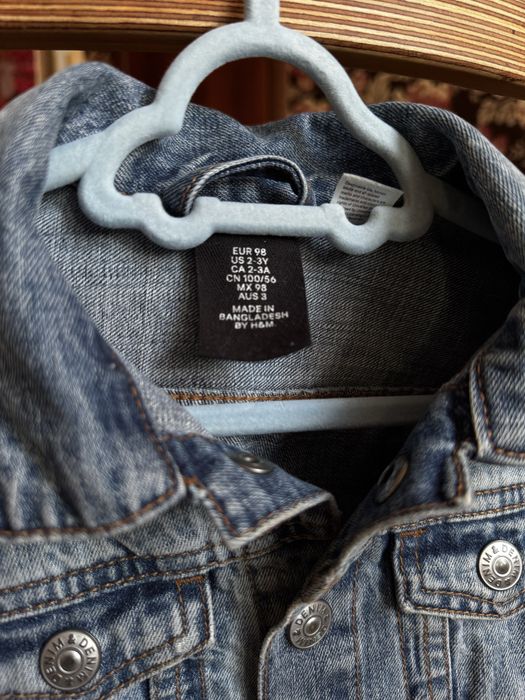 Джинсівка Джинсова куртка h&m, 98 2-3 р