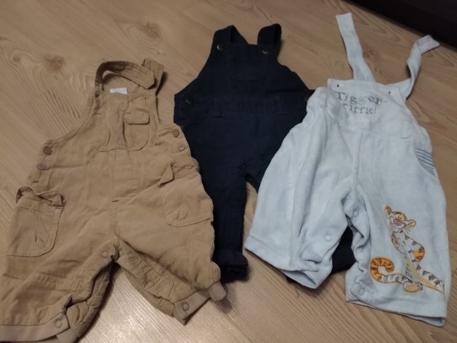 Spodenki chłopięce spodnie ogrodniczki 68