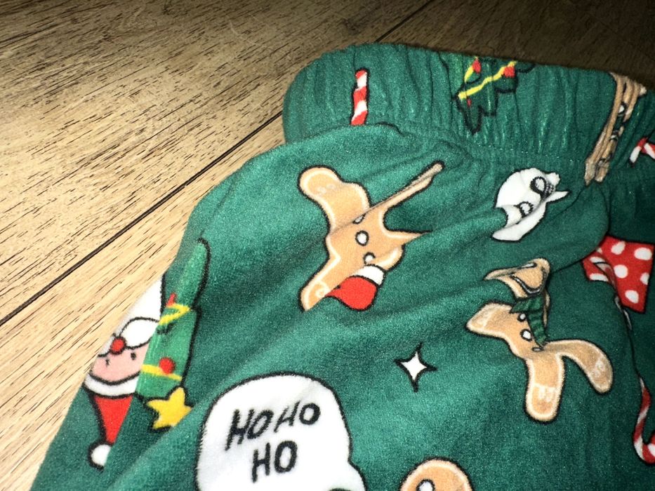 Primark piżamka welurowa zielona S