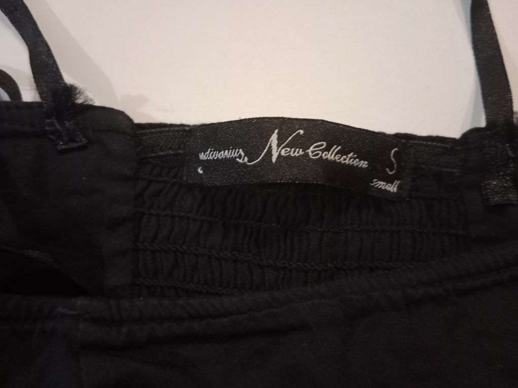 Czarna sukienka Stradivarius XS 34 small mini krótka Andrzejki Sylwest