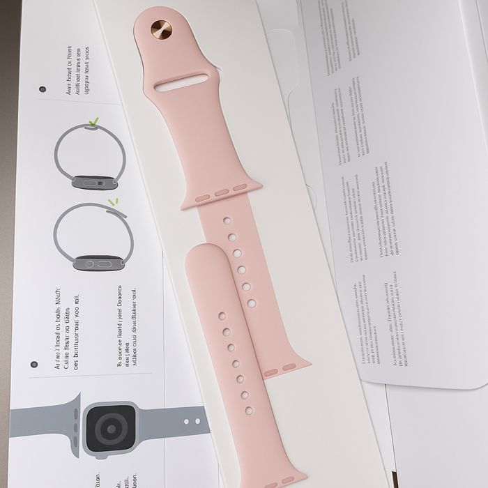 Ремінець Apple watch 44mm рожевий