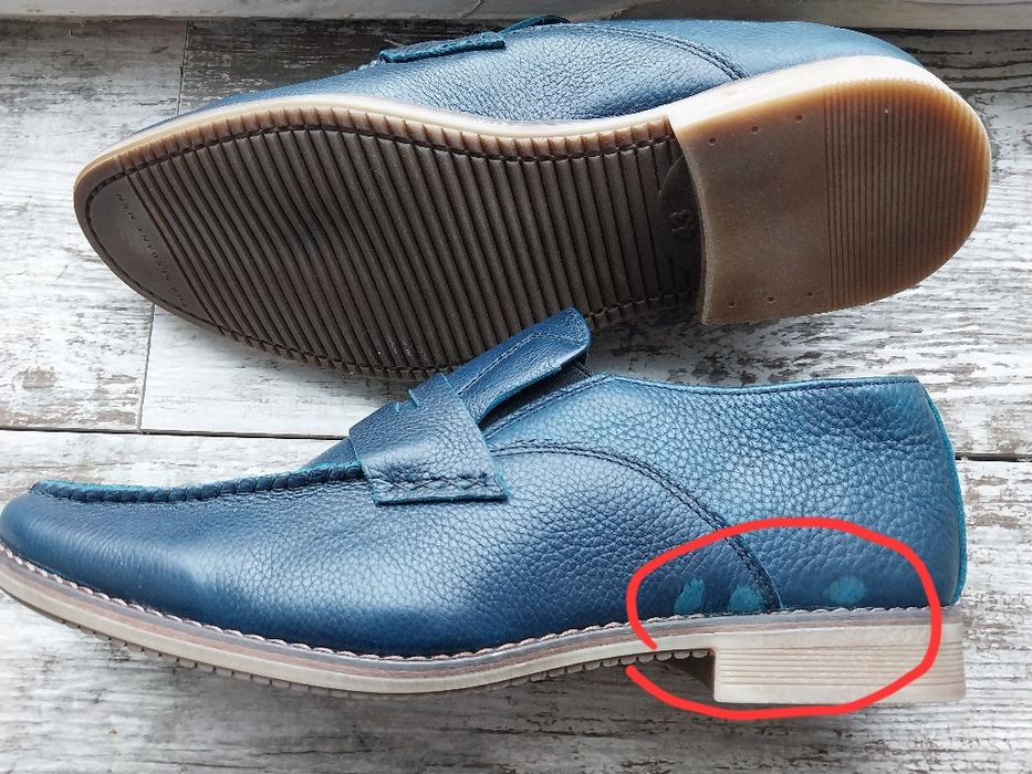 Чоловічі лофери, шкіра,43р.Нові