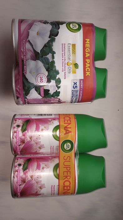 Air wick 2x250ml księżycowa lilia otulona satyną, magnolia kwiat wiśni