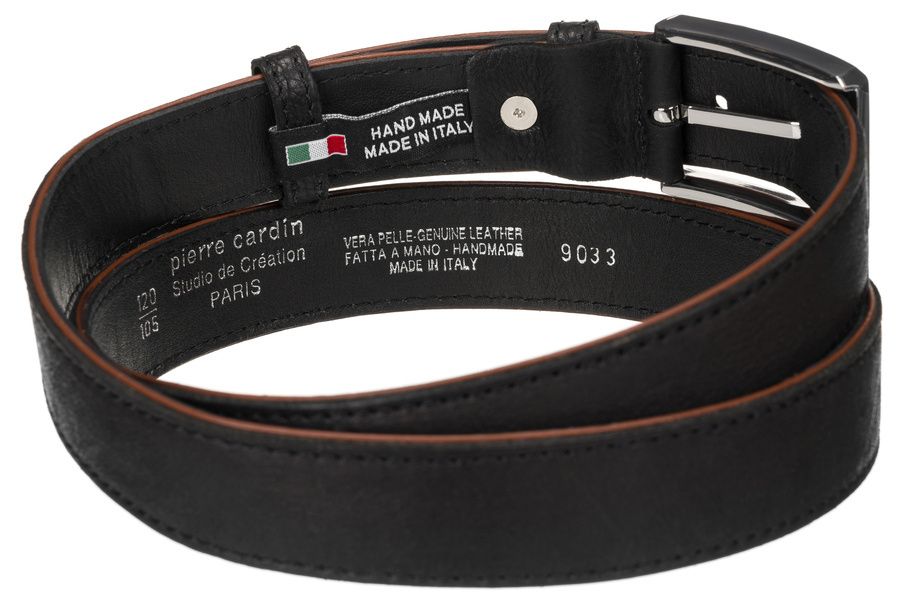 skórzany pasek do spodni - pierre cardin 115