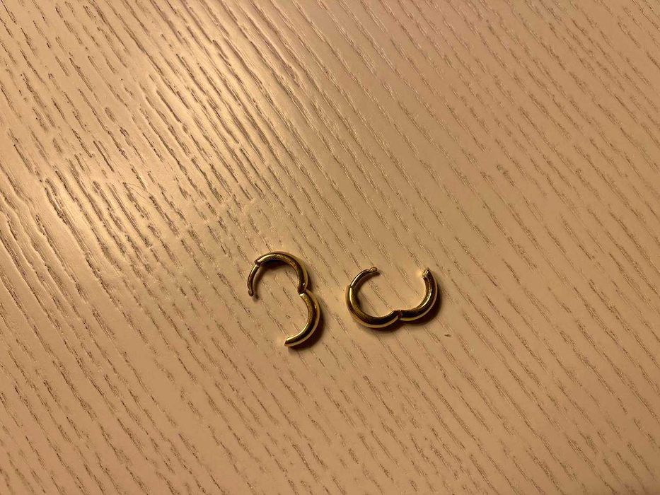 Сережки из желтого золота 14k [бренд loveyou]