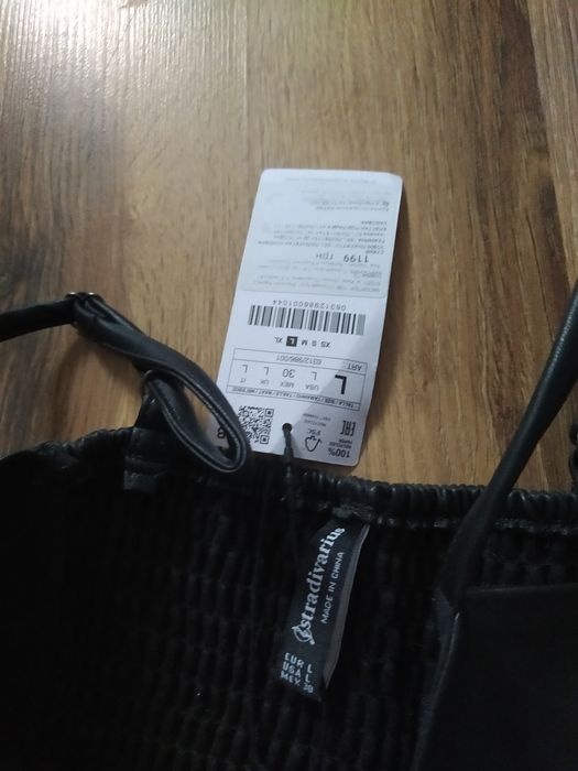 Новый сарафан ЭКО кожа Stradivarius,  платье